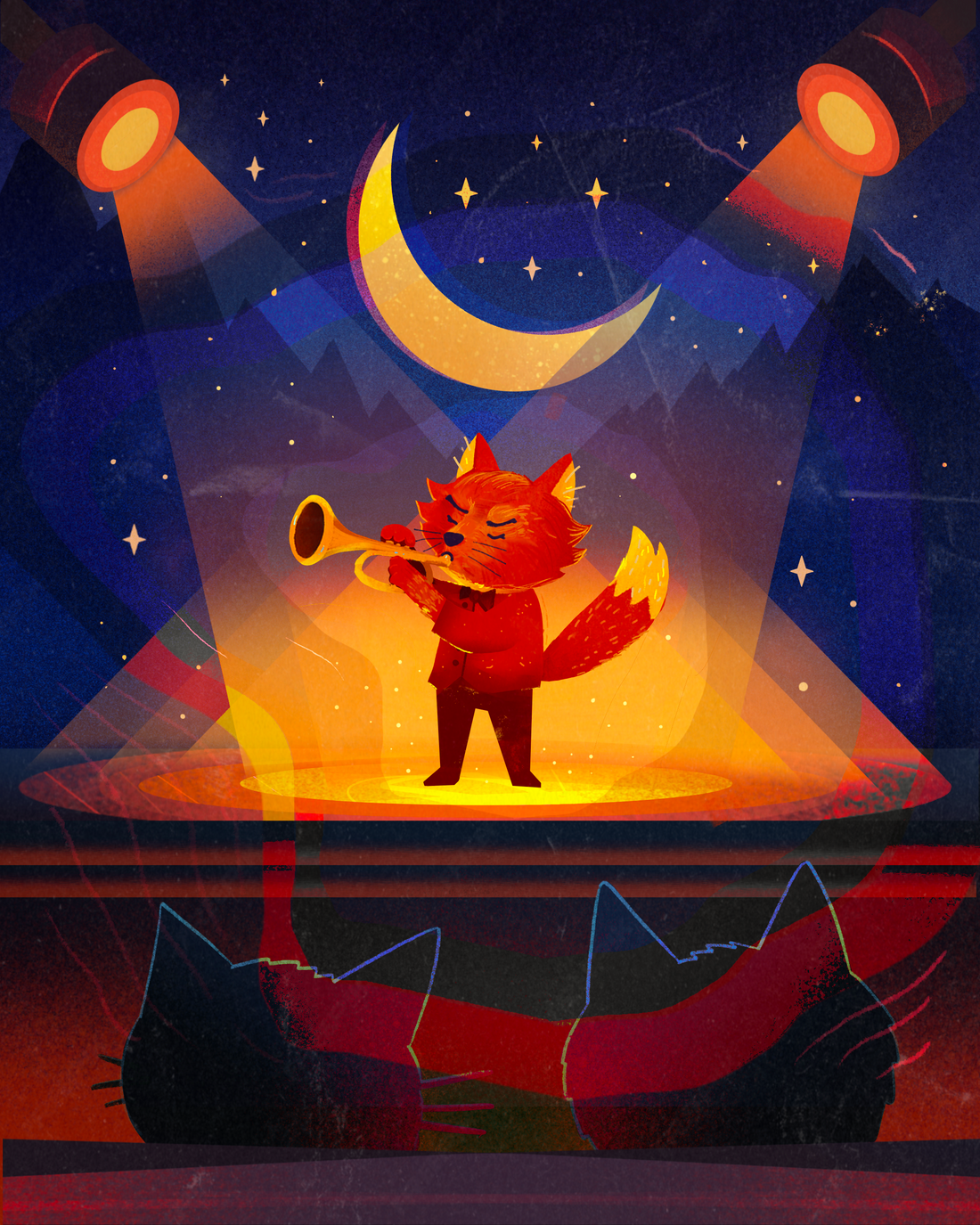 Fenekin — The Anxious but Brave Fox with the Trumpet